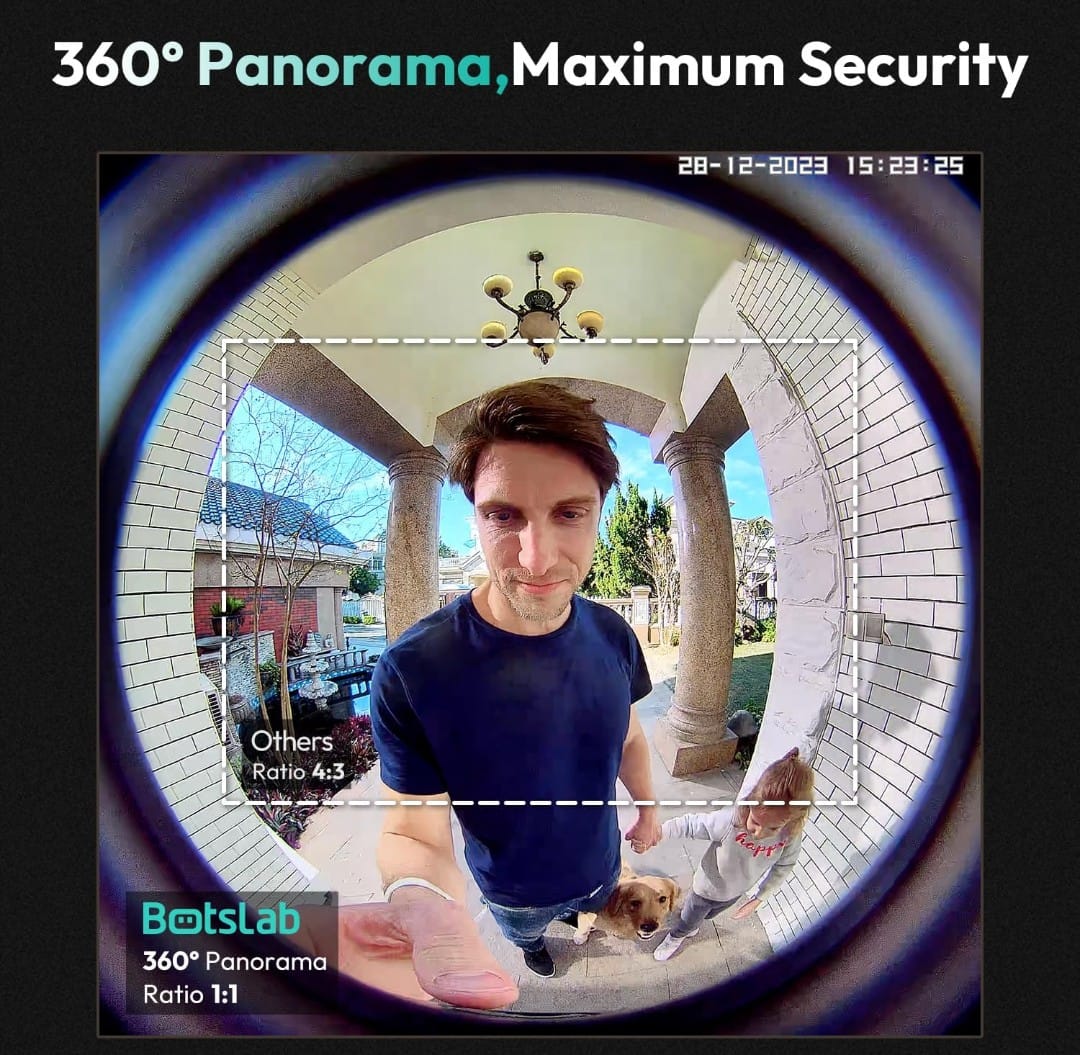 BOTSLAB 5MP Wireless Video Doorbell Camera