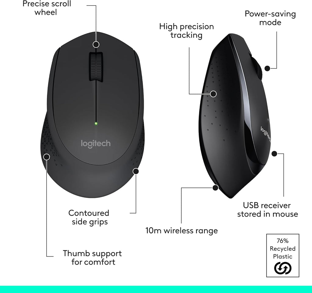 Logitech MK345 Wireless Keyboard and Mouse Combo