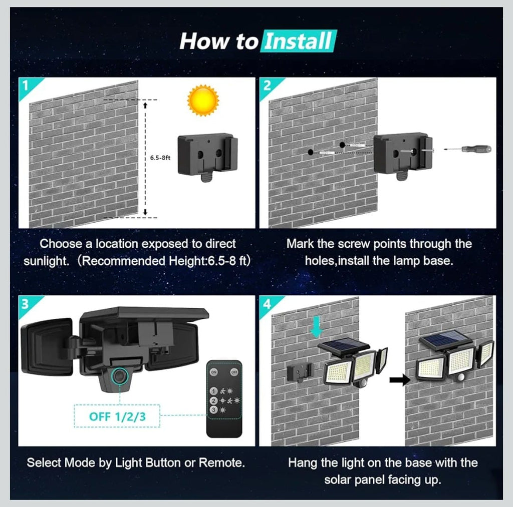 Tuffenough Solar Outdoor Lights