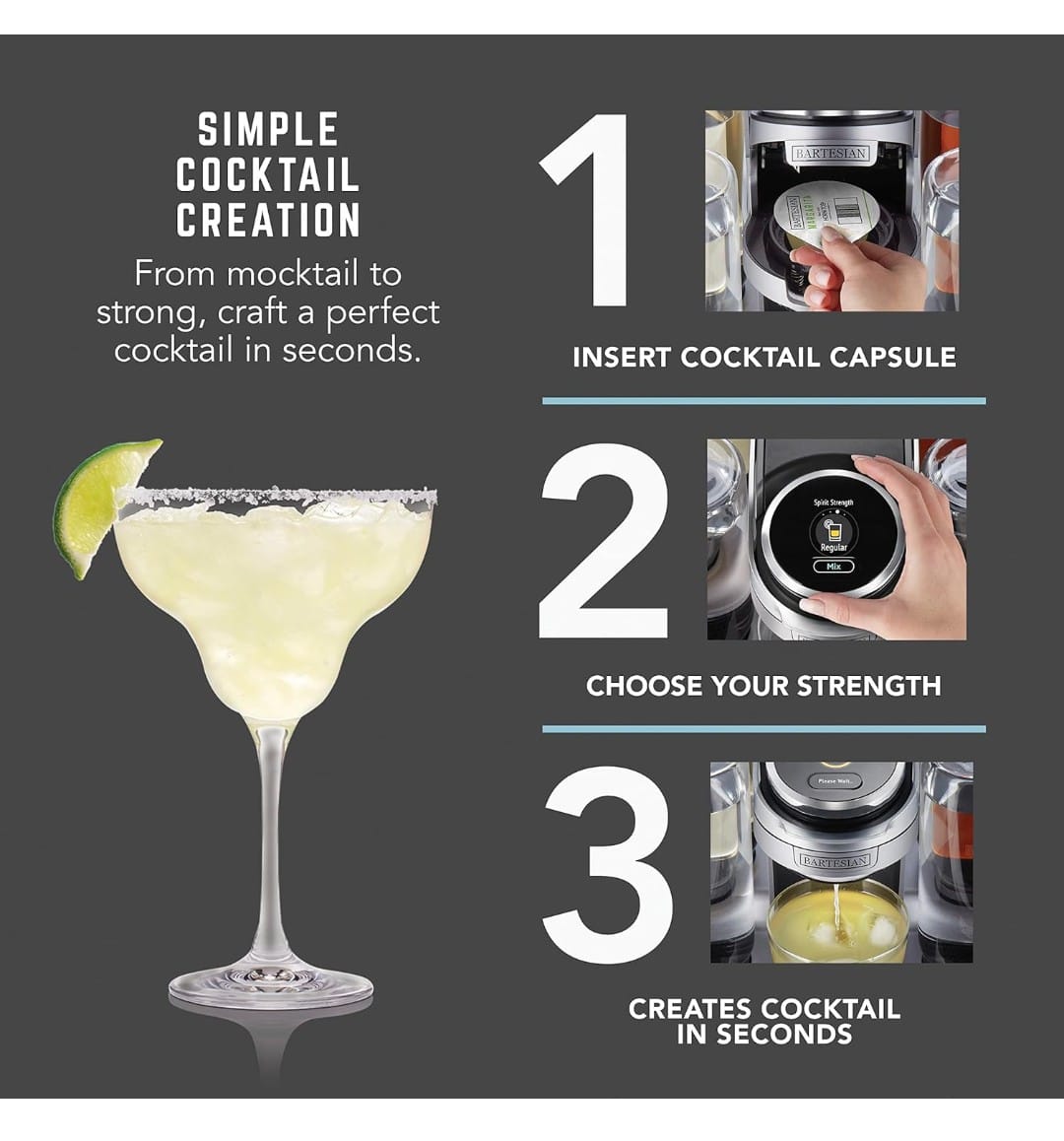 Bartesian Professional Cocktail Machine and Margarita Maker