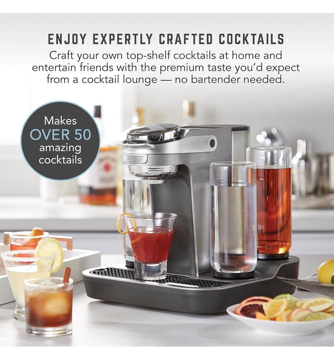 Bartesian Professional Cocktail Machine and Margarita Maker
